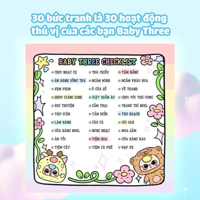 Sách Tô Màu - Baby Three & Cầu Vồng Cảm Xúc - Megabook