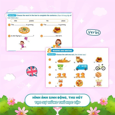 Sách - Phiếu Ôn Hè Toán + Tiếng Việt + Tiếng Anh Lớp 2 - Combo 3 Cuốn - Megabook