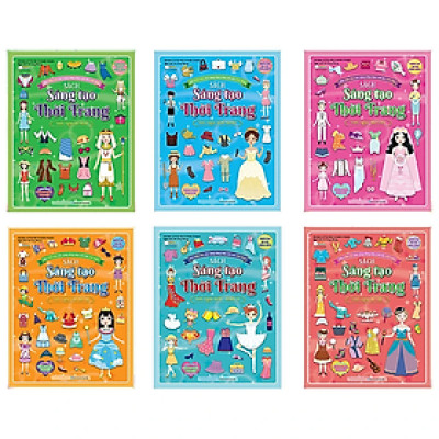 Combo Sách Sáng Tạo Thời Trang (6 Cuốn) (Hơn 600 Stickers)