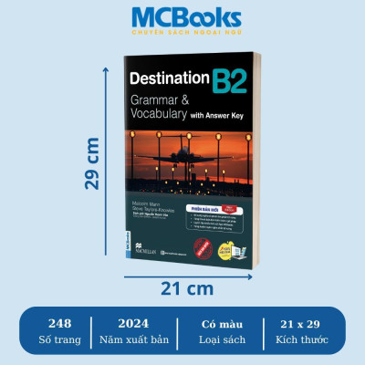 Sách - Destination Grammar & Vocabulary B1, B2, C1 & C2 - Kèm Đáp Án - MCBooks