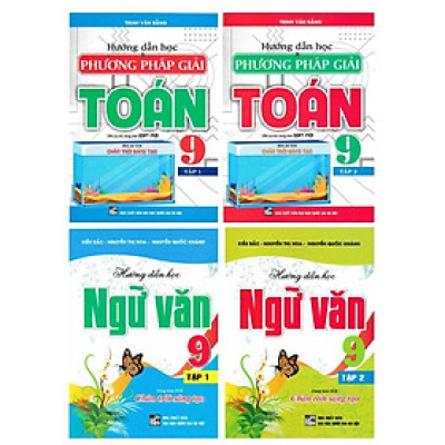 Sách - Hướng Dẫn Học Ngữ Văn 9 + Hướng Dẫn Học Và Phương Pháp Giải Toán 9 - Bám Sát Sgk Chân Trời Sáng Tạo - Combo 4 Cuốn