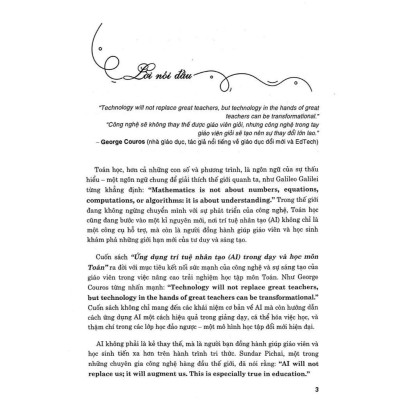 Ứng Dụng Trí Tuệ Nhân Tạo AI Trong Dạy Và Học Môn Toán (Dành Cho Giáo Viên Và Học Sinh - Dùng Chung Cho Các Bộ SGK) (HA)