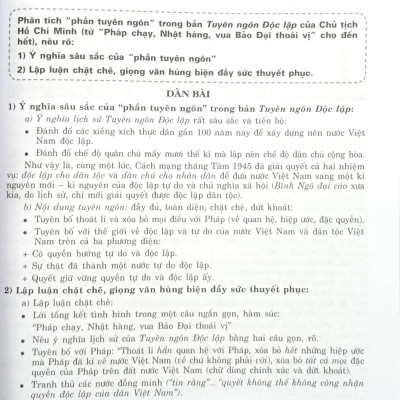 Bồi Dưỡng Văn Năng Khiếu Lớp 12 - Theo chương trình GDPT mới