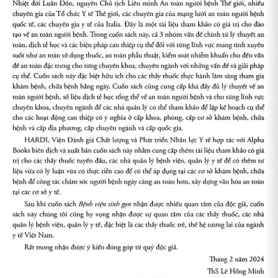 Quản Lý Nguy Cơ Lâm Sàng Và An Toàn Người Bệnh