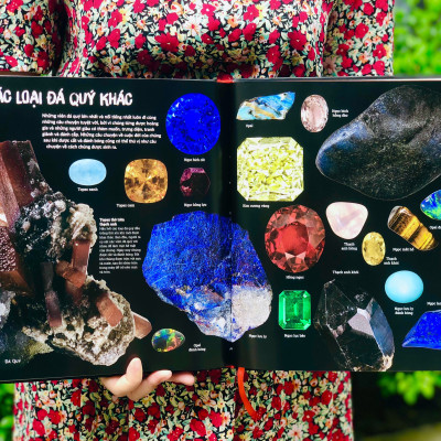 Combo sách Đ.á quý và khoáng sản, Bảng tuần hoàn hóa học - Tổng hợp kiến thức bách khoa cho mọi lứa tuổi - Hiệu sách Genbook, Bìa cứng in màu