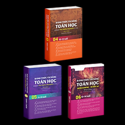 Sách Đánh Thức Tài Năng Toán Học 4, 5, 6 ( Combo 3 Cuốn ) - Tổng hợp kiến thức toán học lớp 4 đến lớp 7, Hiệu sách Genbooks