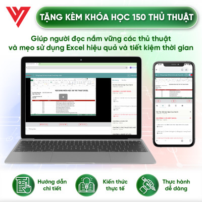 Combo 2 sách 150 Thủ Thuật Excel và 90 Hàm Excel ĐÀO TẠO TIN HỌC Chuyên Ứng Dụng Văn Phòng