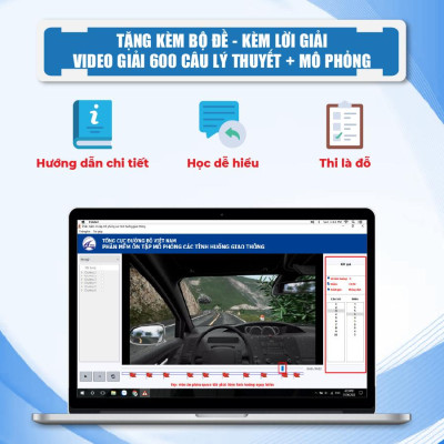 Bộ 3 Cuốn Sách Ôn Thi Lái Xe, 600 Câu Lý Thuyết Ô Tô, 120 Câu Mô Phỏng, Bộ Đề Mới Nhất 2025, Dùng Cho Thi Sát Hạch