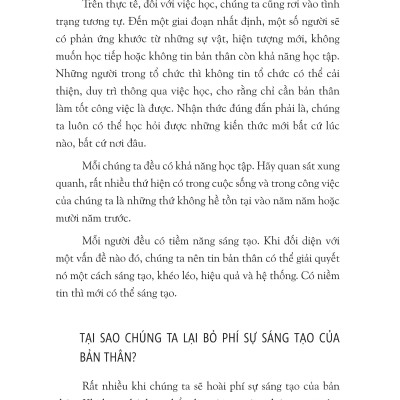 Sách: Sáng Tạo - Phương Thức Làm Việc Và Sinh Tồn trong Tương Lai