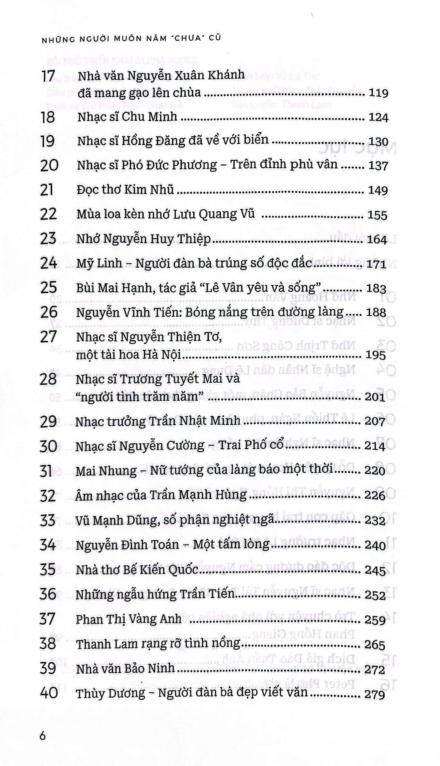 Những Người Muôn Năm “Chưa” Cũ