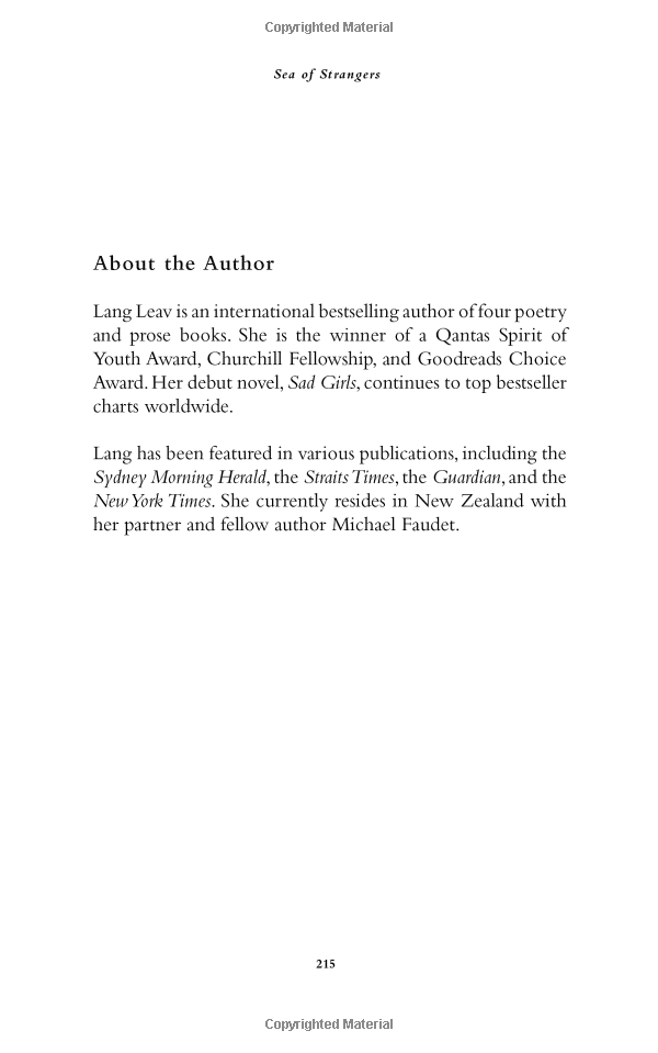 Sea Of Strangers: Poetry & Prose
