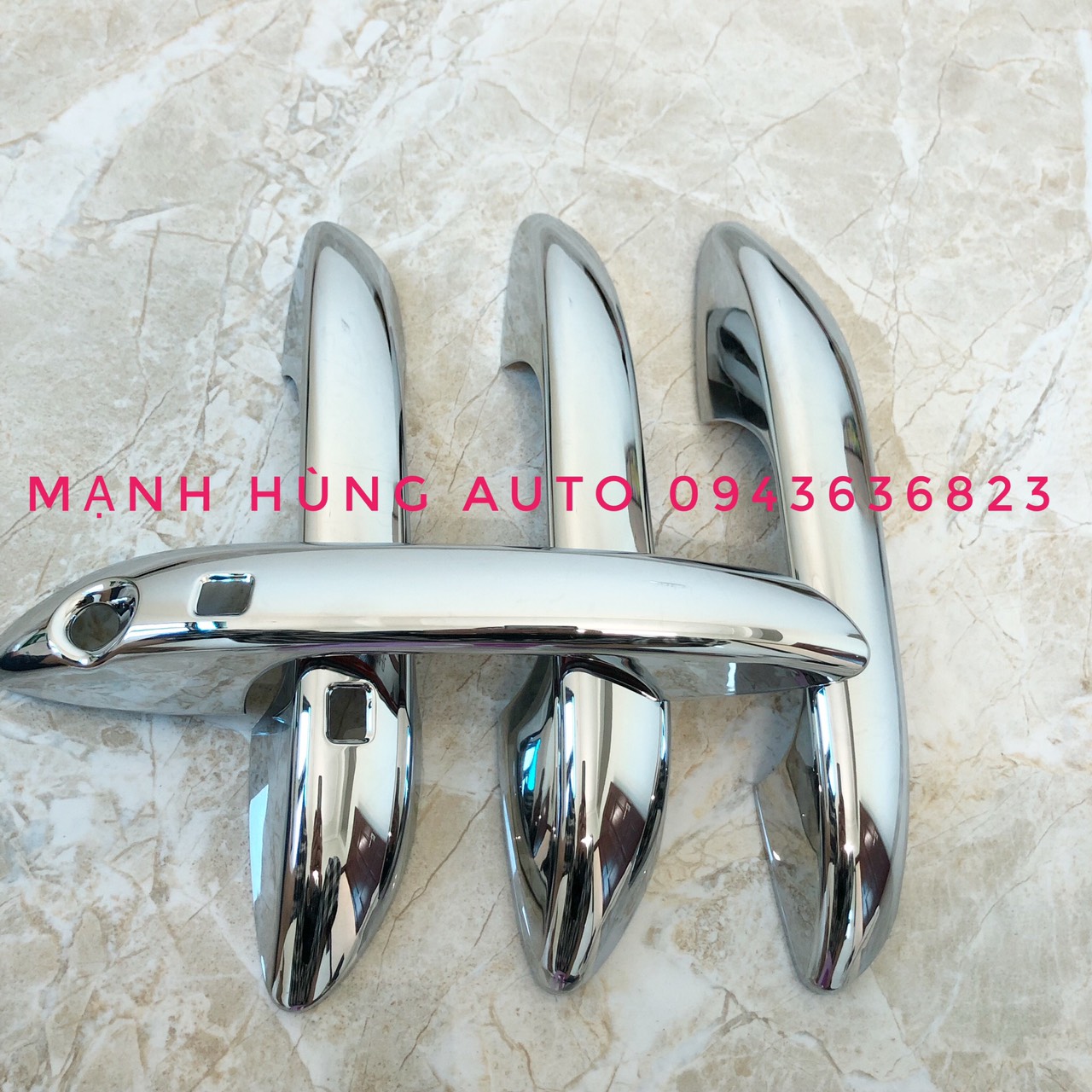 Ốp tay hõm cửa xe HUYNDAI I10 2021 - mạ Crom
