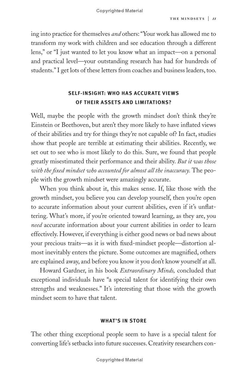 Mindset : The New Psychology of Success (How We Can Learn To Fulfill Our Potential)