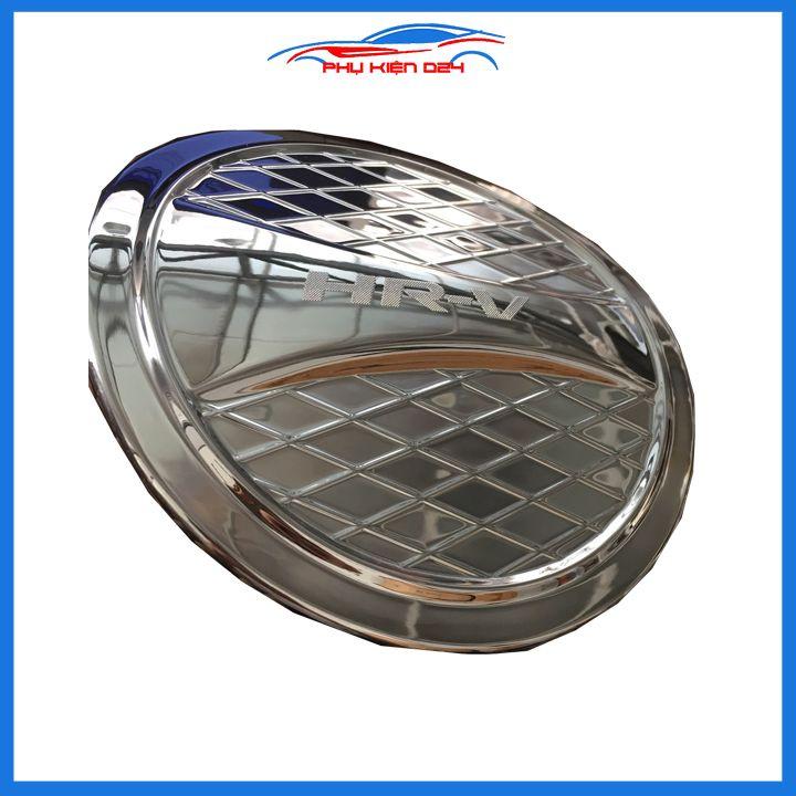 Ốp nắp bình xăng Honda HRV mạ crom chống trầy trang trí ô tô