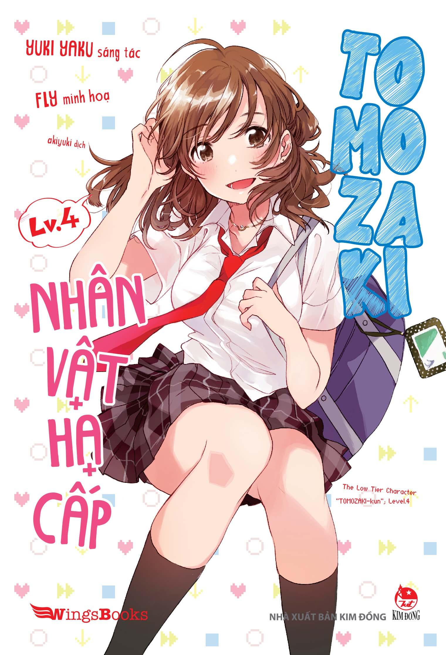 Nhân Vật Hạ Cấp Tomozaki - Tập 4 - Bản Giới Hạn - Tặng Thẻ Normal + Thẻ Super Rare + 02 Clear Clipsheet