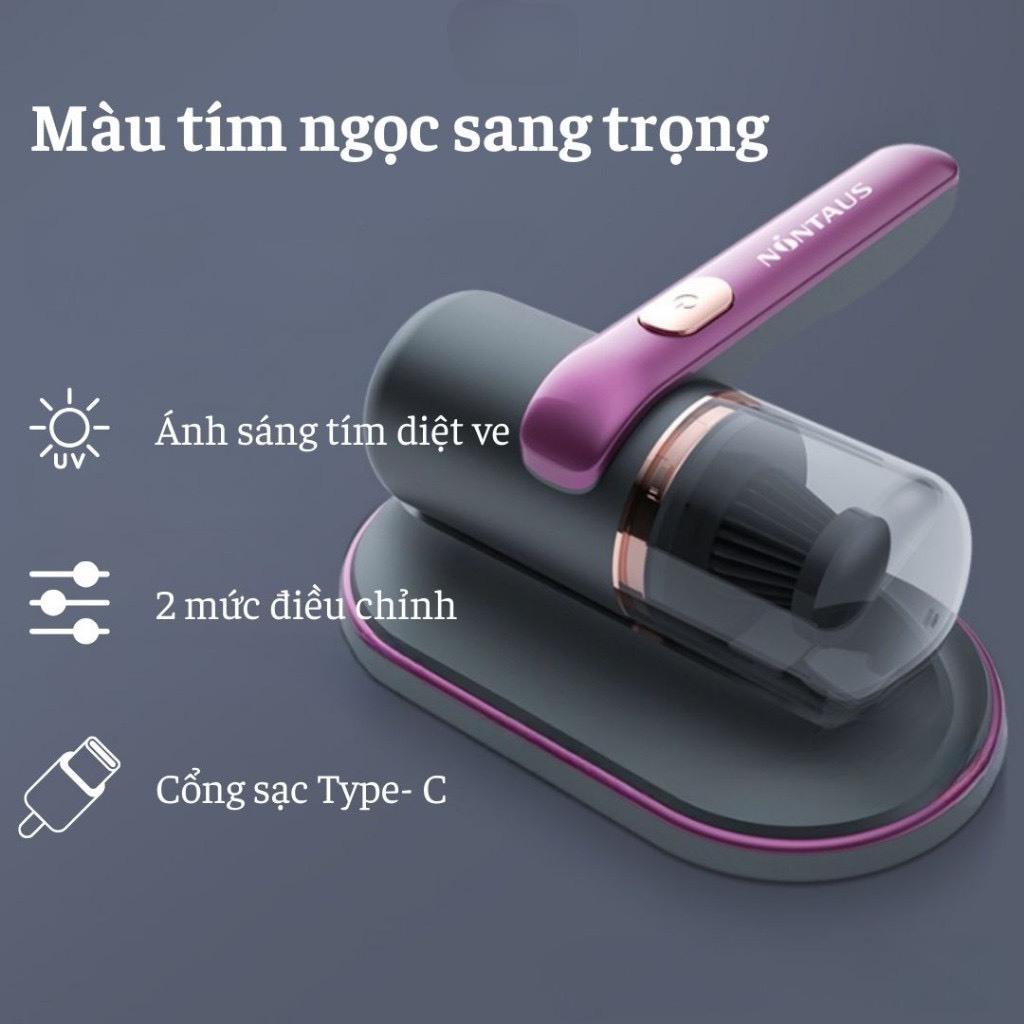 Máy hút bụi giường nệm cầm tay không dây, Máy hút bụi mini lực hút 10000PA kèm lõi lọc HEPA hút bụi diệt khuẩn hiệu quả
