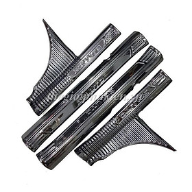 Ốp bậc cửa , nẹp bước chân Kia Soluto 2019-2022 cao cấp -mẫu Titan 8 chi tiết