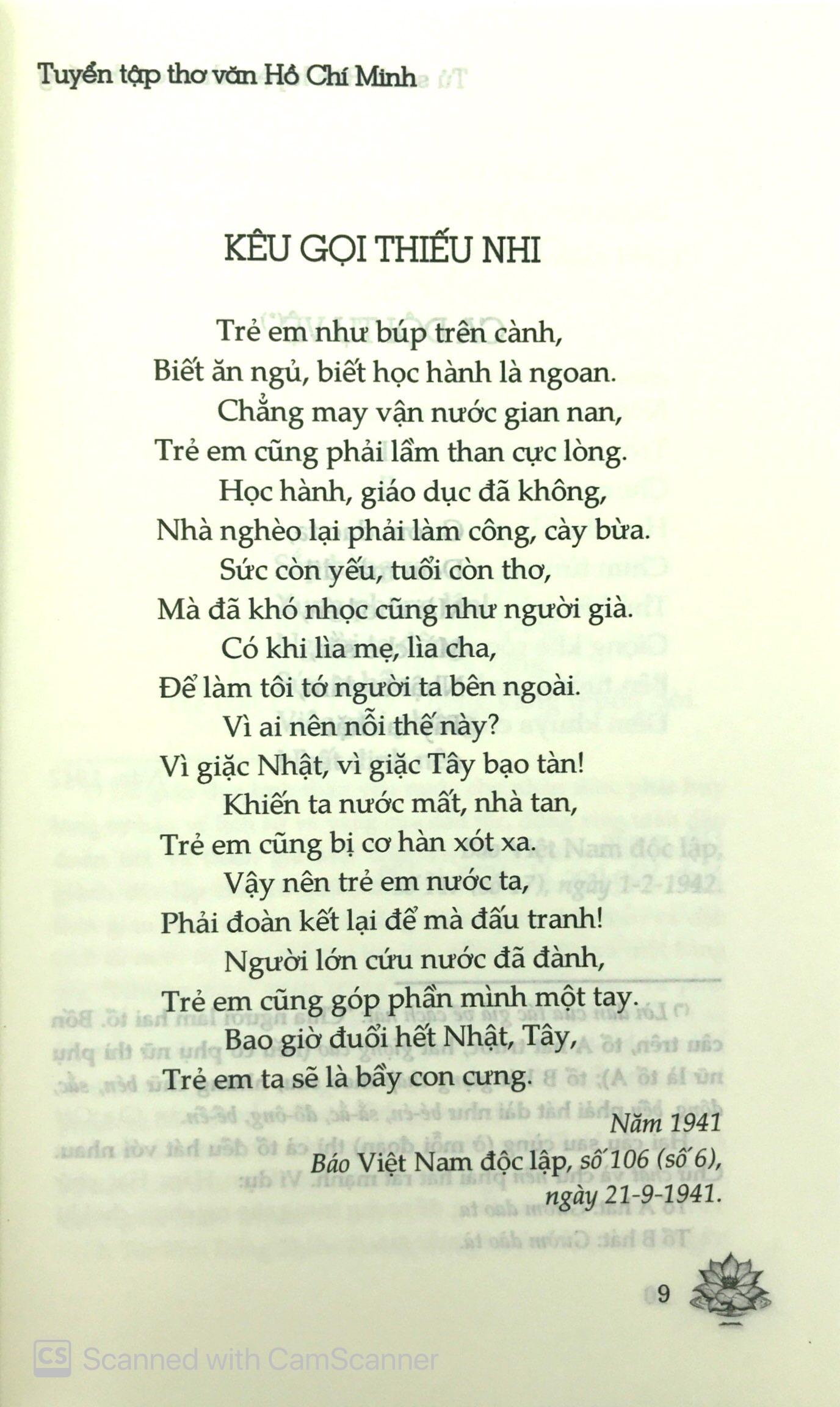 Tuyển Tập Thơ Văn Hồ Chí Minh