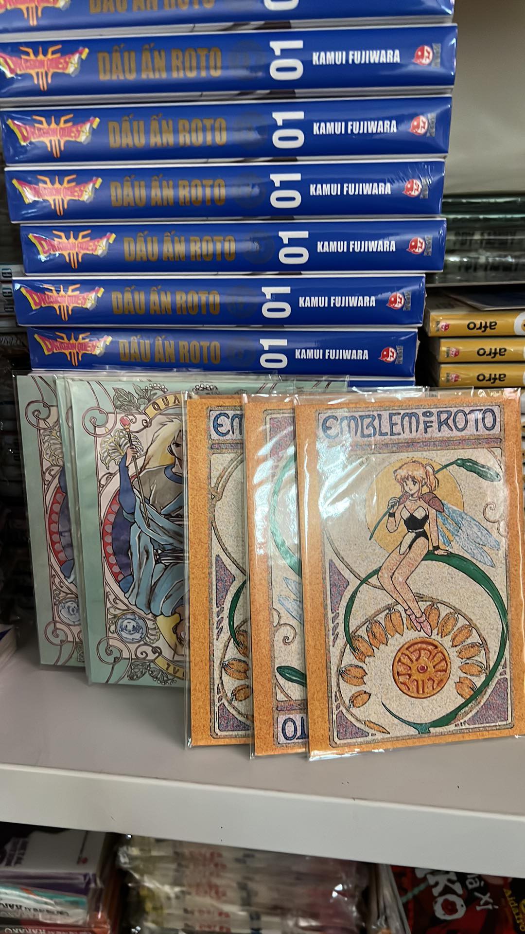 Truyện - Dragon Quest - Dấu Ấn Roto - Perfect Edition - Trọn Bộ 15 Tập Tăng kèm 3 card 3 màu - Kamui Fujiwara & Chiaki Kawamata - NXB Kim Đồng