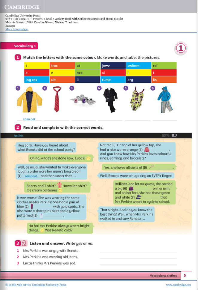 Power Up Level 5 Activity Book With Online Resources And Home Booklet