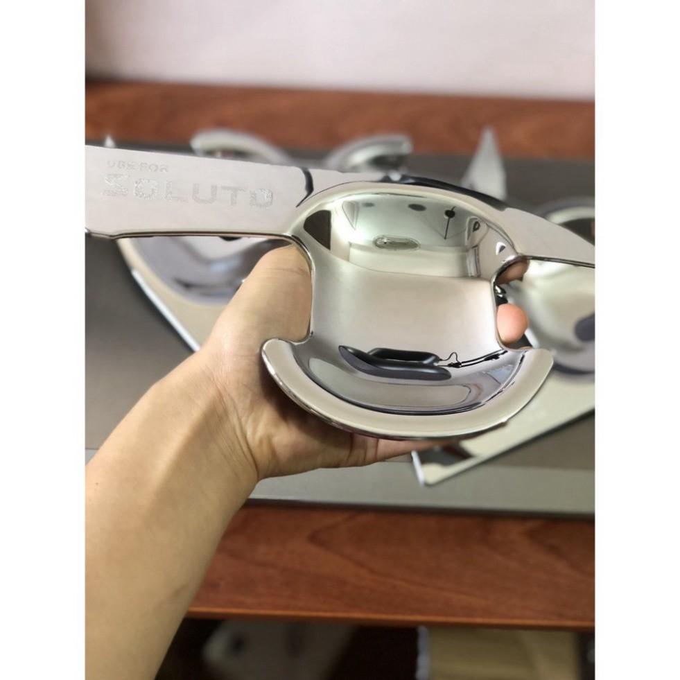 Bộ ốp hõm cửa mạ crom cao cấp dành cho KIA SOLUTO 2019-2020-2021