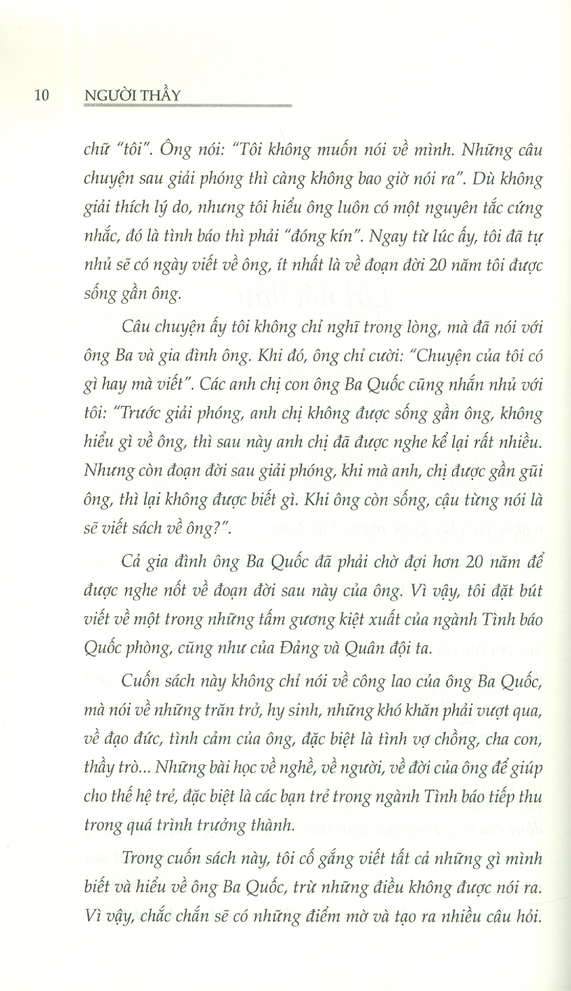 NGƯỜI THẦY – Nguyễn Chí Vịnh (bìa mềm)