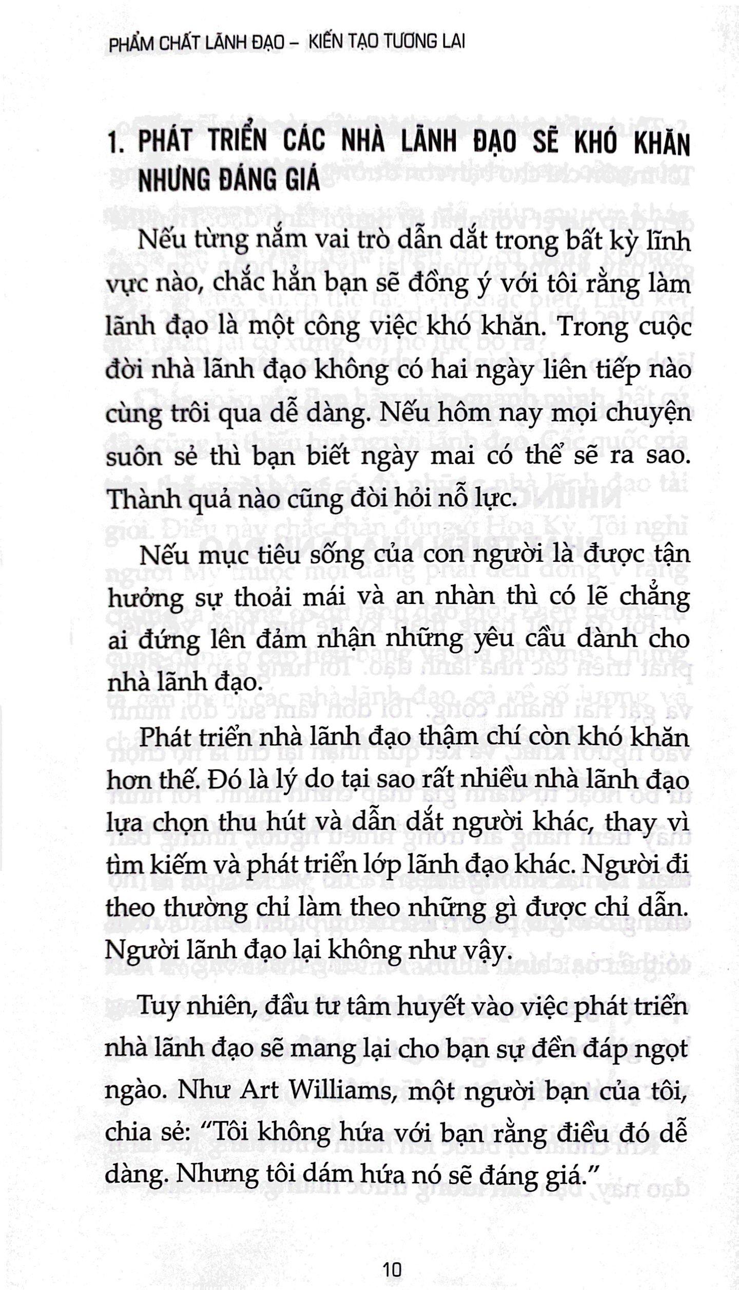 Phẩm Chất Lãnh Đạo - Kiến Tạo Tương Lai