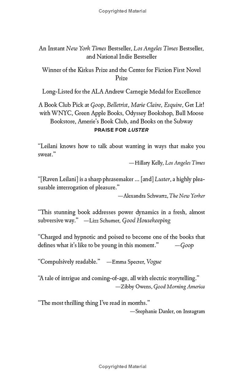 Luster: A Novel