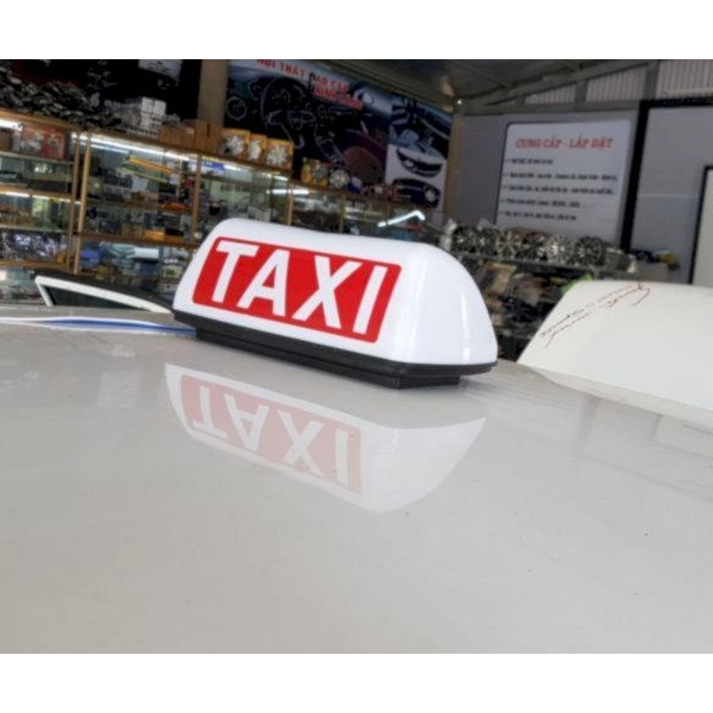 Mào TAXI hút nam châm có đèn LED gắn nóc ô tô cao cấp chạy nguồn 12v