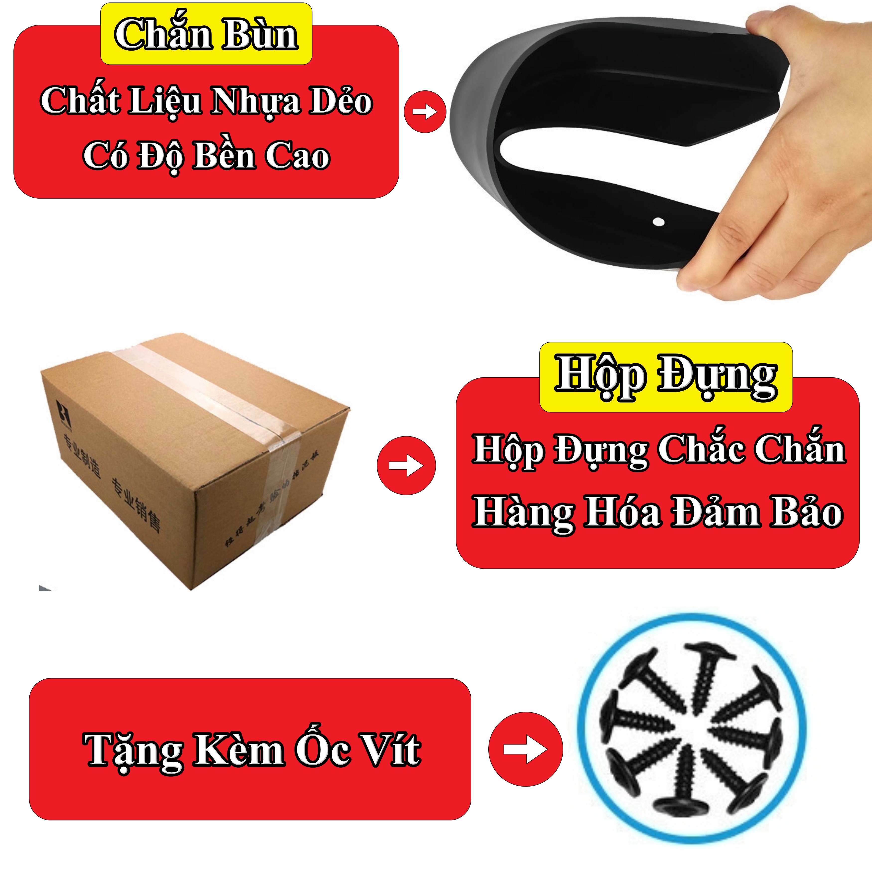 Chắn Bùn Xe Vios 2008 - 2022 Chất Liệu Nhựa Dẻo Siêu Bền Tặng Kèm Thêm Ốc Vít
