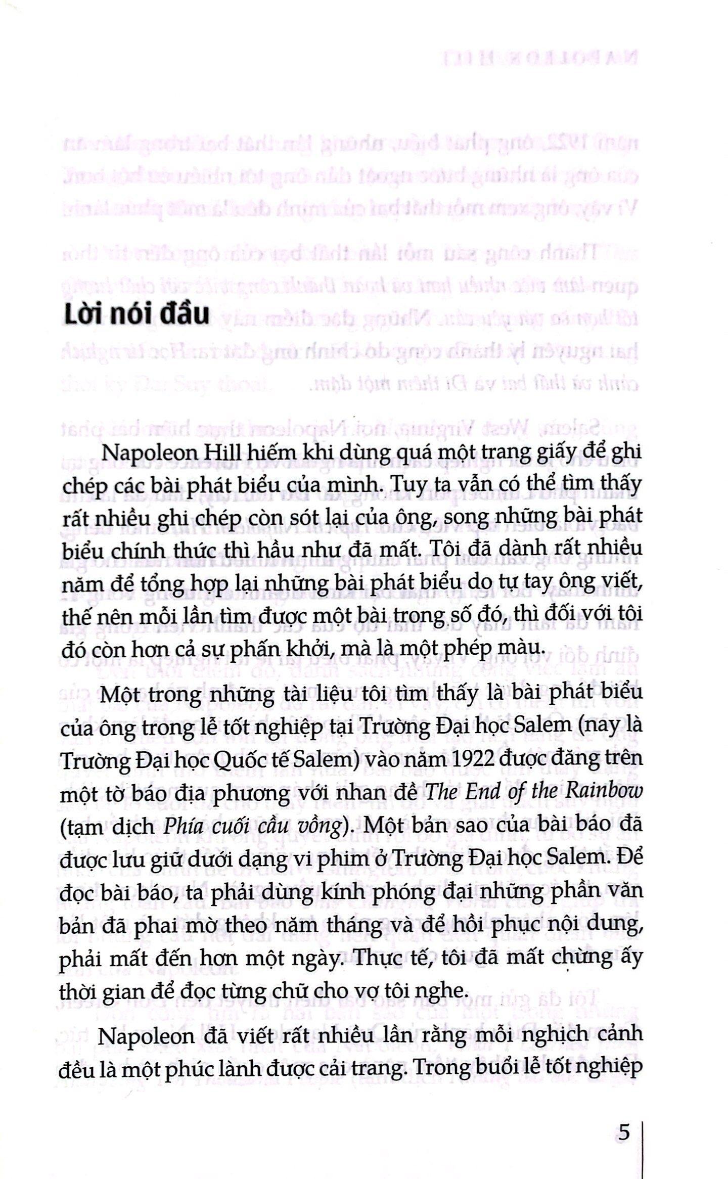 Tư Duy Làm Giàu - Những Bài Nói Chuyện Bất Hủ Của Napoleon Hill (Tái Bản)