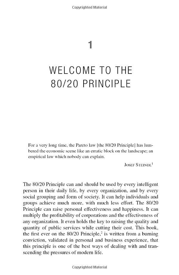 The 80/20 Principle: The Secret to Success by Achieving More with Less