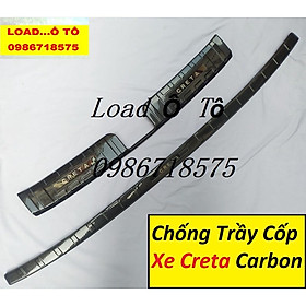 Chống Trầy Cốp Cả Bộ Xe Huyndai Creta 2022-23 Mẫu Vân Carbon Cao Cấp