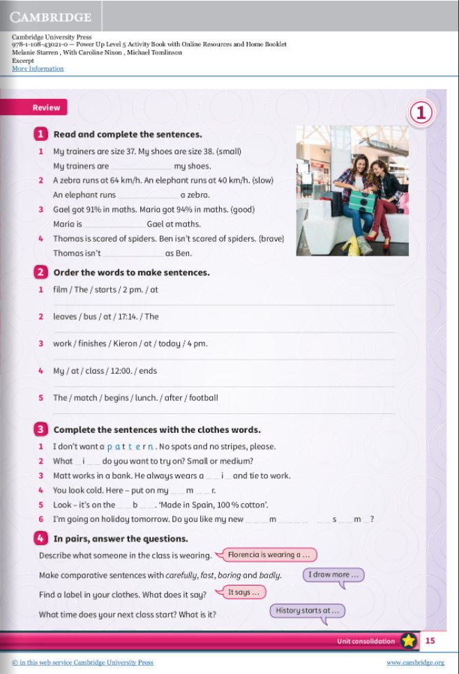 Power Up Level 5 Activity Book With Online Resources And Home Booklet