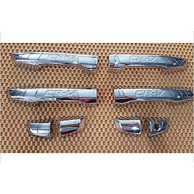 Full bộ ốp tay nắm và hõm cửa theo xe HONDA CRV 2022 mạ crom sáng bóng