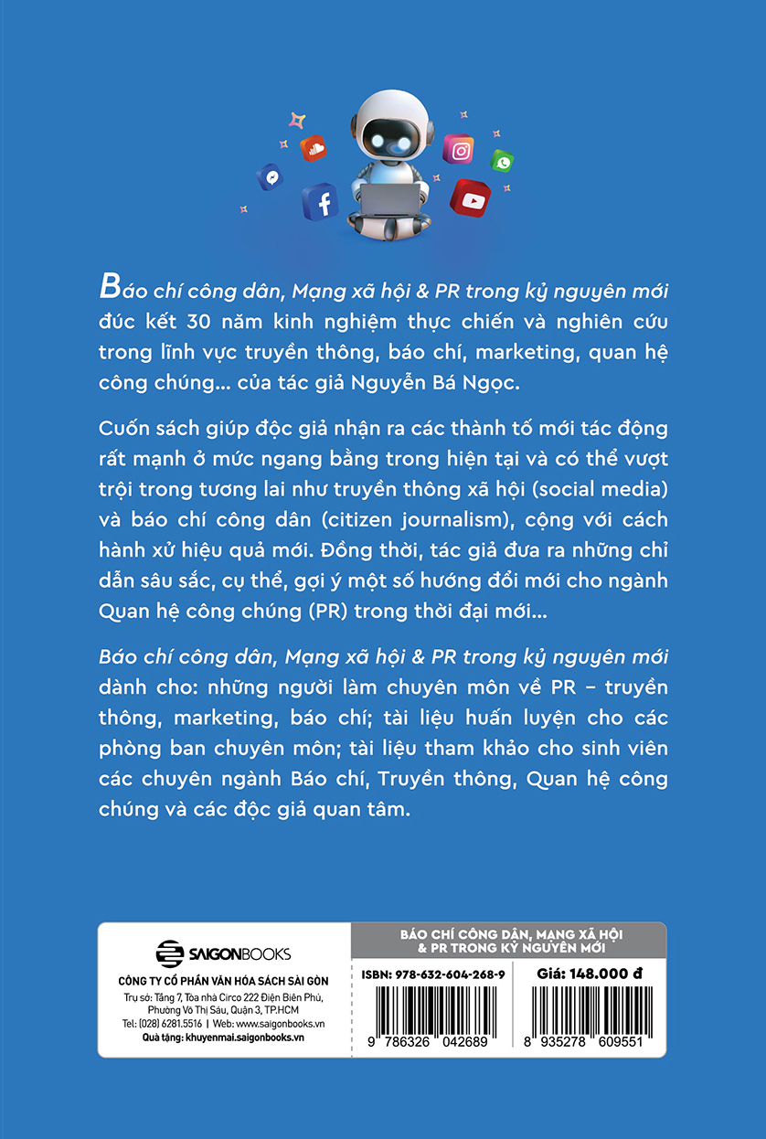 Sách - Báo chí công dân, Mạng xã hội & PR trong kỷ nguyên mới - Tác giả: Nguyễn Bá Ngọc