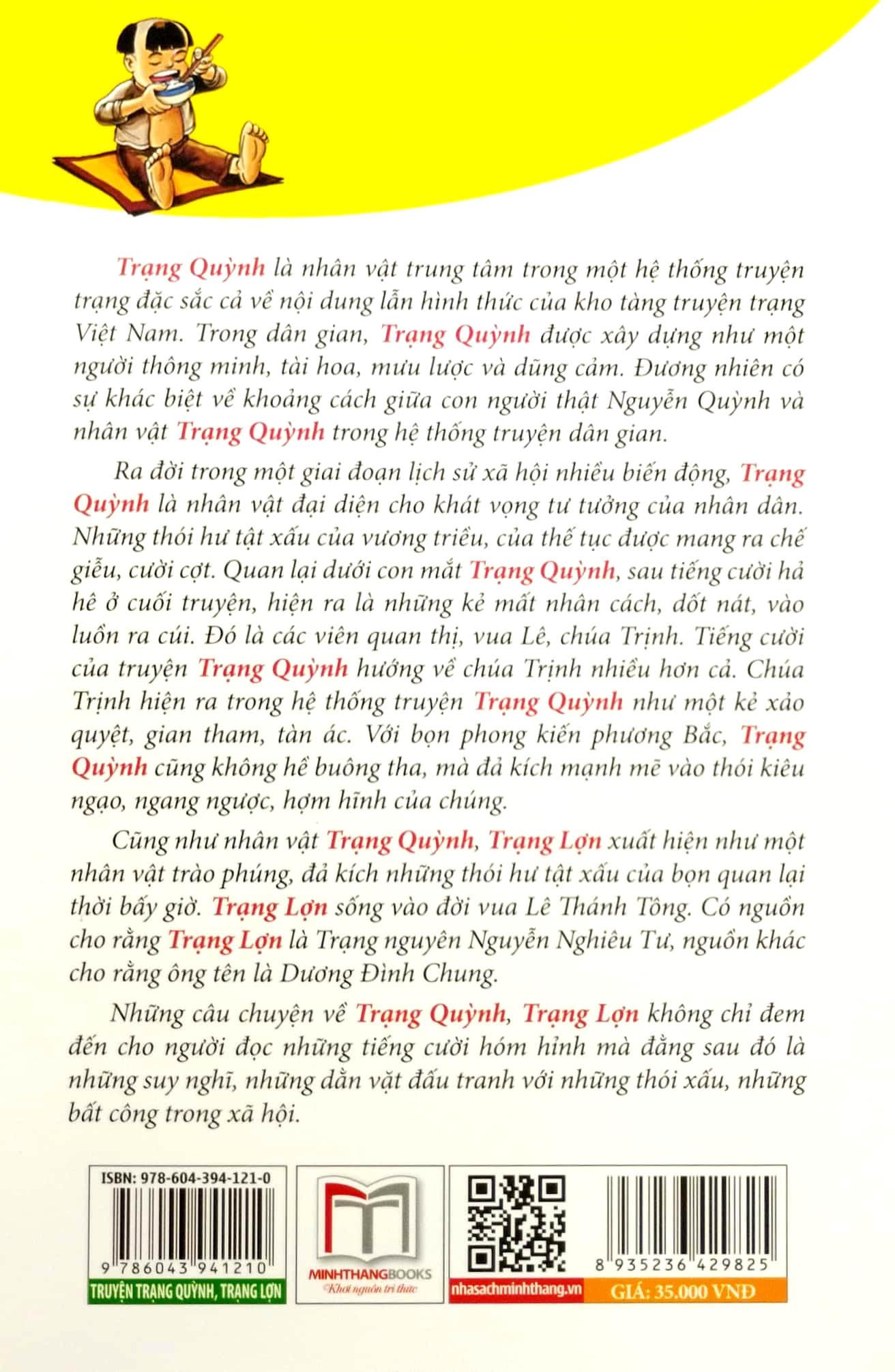Truyện Trạng Quỳnh - Trạng Lợn (Tái Bản)