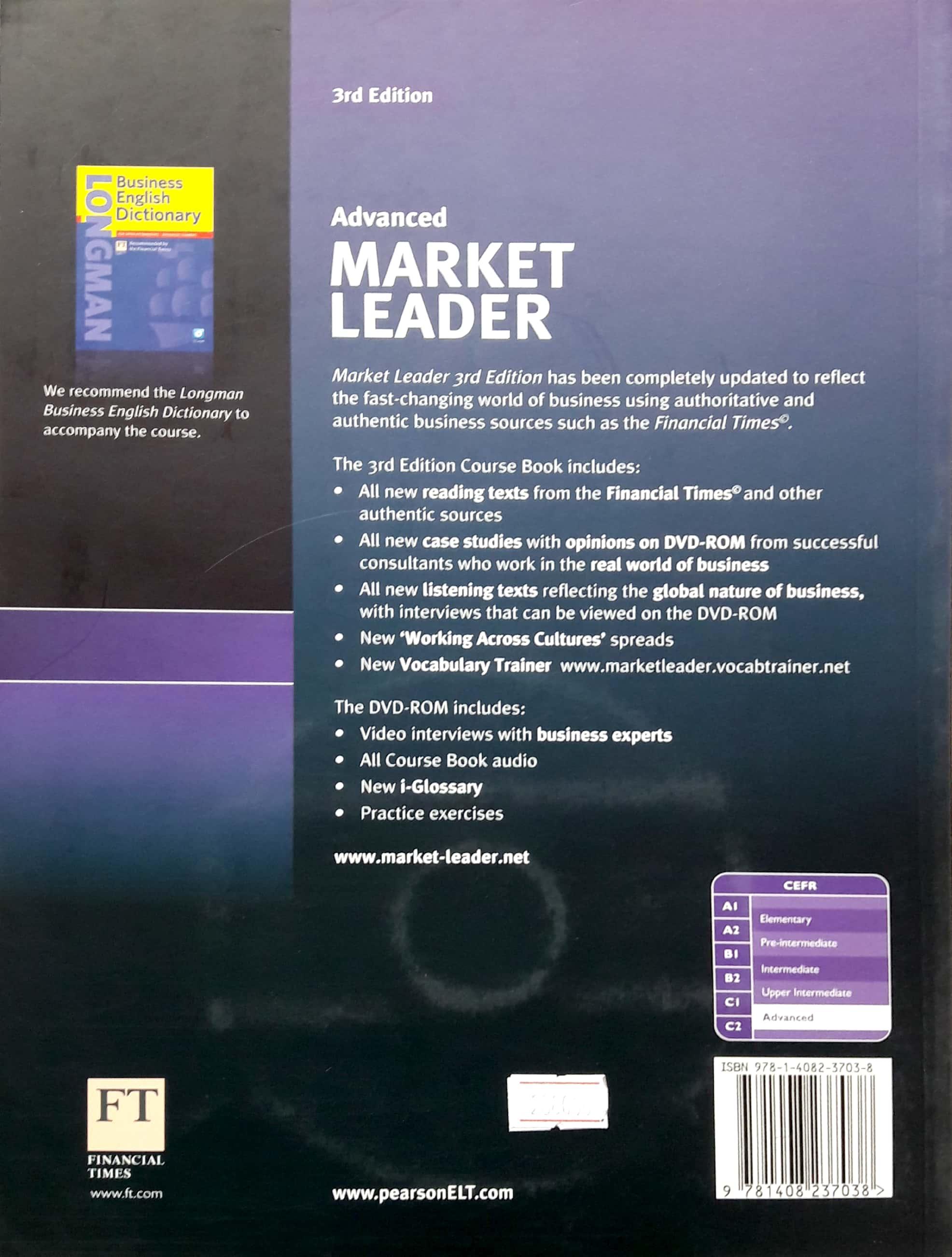 Market Leader 3Rd Edition Advanced Course Book & Dvd-Rom Pack