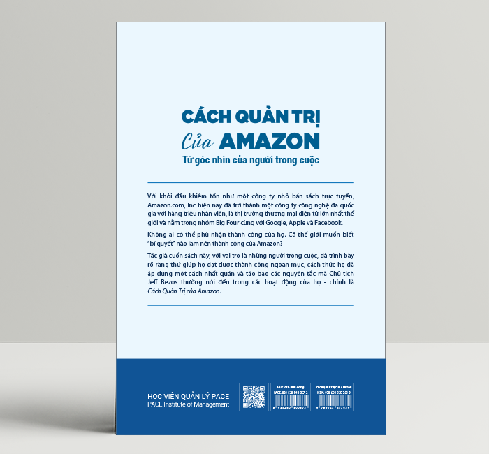 Cách Quản Trị Của Amazon (Working Backwards) - Colin Bryar, Bill Carr - PACE Books