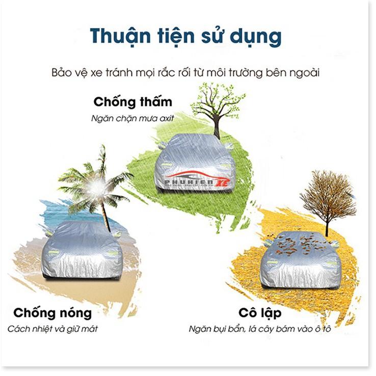 Bạt Phủ Ô Tô HONDA CRV CAO CẤP 3 LỚP Tráng Bạc Cách Nhiệt, Chống Nước, Chống Trộm Gương (hàng cao cấp)