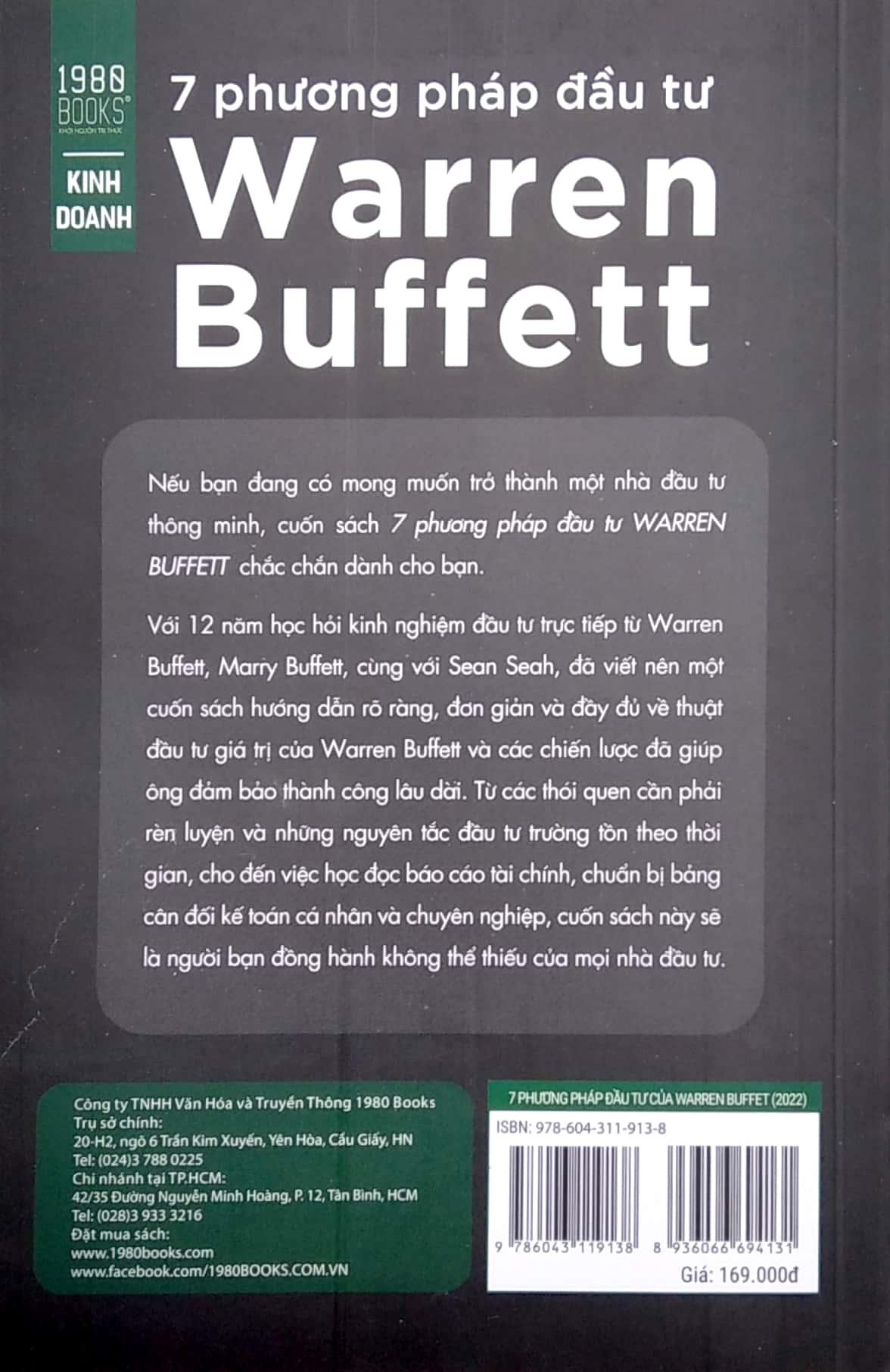 7 Phương Pháp Đầu Tư Warren Buffet (Tái Bản 2022)