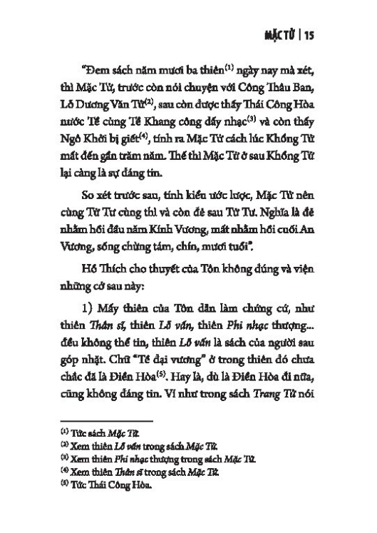 Sách - Mặc tử ( in theo bản của NXB Mai Lĩnh , 1942 )