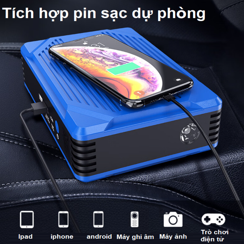 Bộ kích bình ắc quy kiêm bơm lốp và sạc dự phòng Goodyear GY-5282 dung lượng 10400mAh - Hàng Chính Hãng