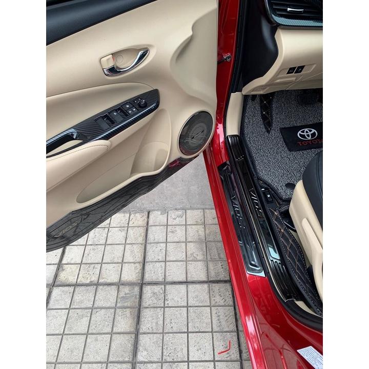 Ốp Trang trí Màng Loa cho xe Toyota Vios 2019-2020, chất liệu Titan Cao Cấp chuẩn phom xe