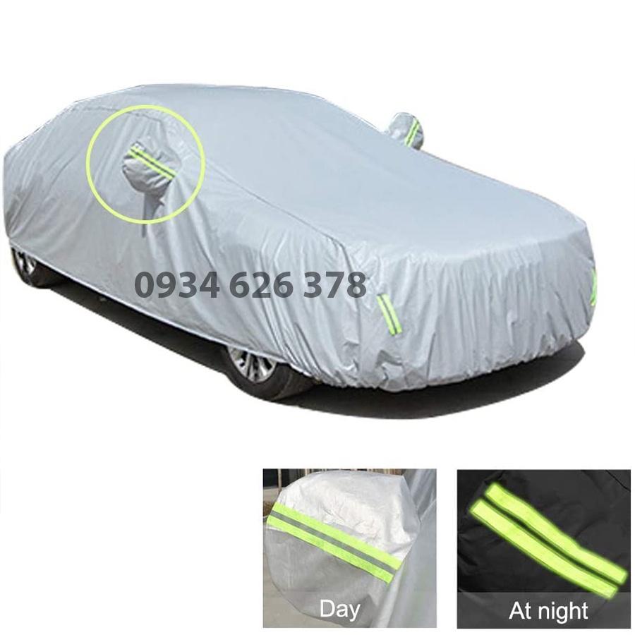 Bạt phủ xe ô tô Ford Everest 3 lớp tráng bạc thông minh, chất liệu vải dù oxford cao cấp, áo chùm bảo vệ xe 4,5,7 chỗ