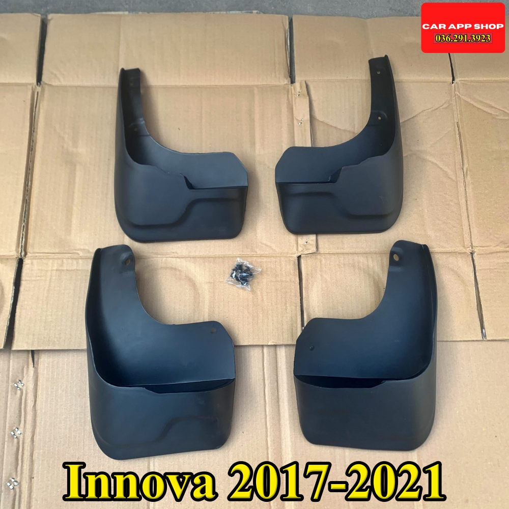 Chắn Bùn Toyota Innova Đời 2006 - 2022 Chất liệu Nhựa Dẻo Tặng kèm Ốc Vít ,Bộ 4 Chiếc Hàng Loại 1