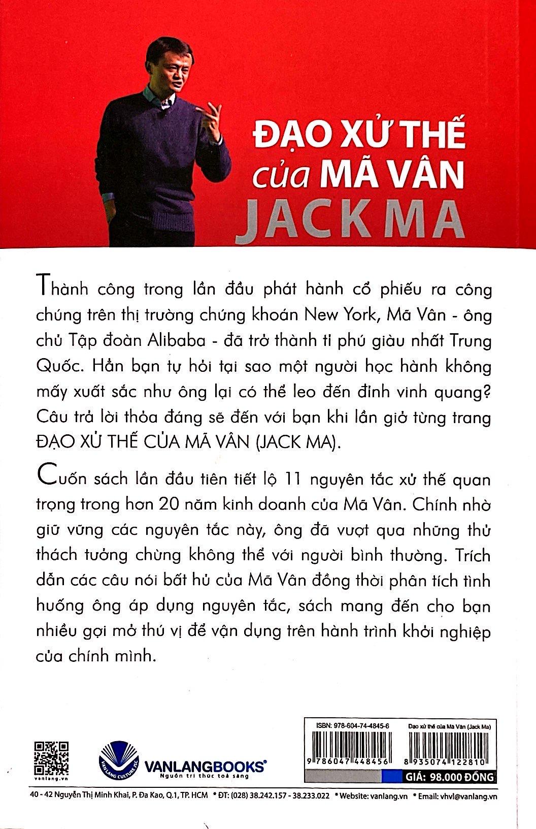 Đạo Xử Thế Của Mã Vân Jack Ma (Tái Bản)