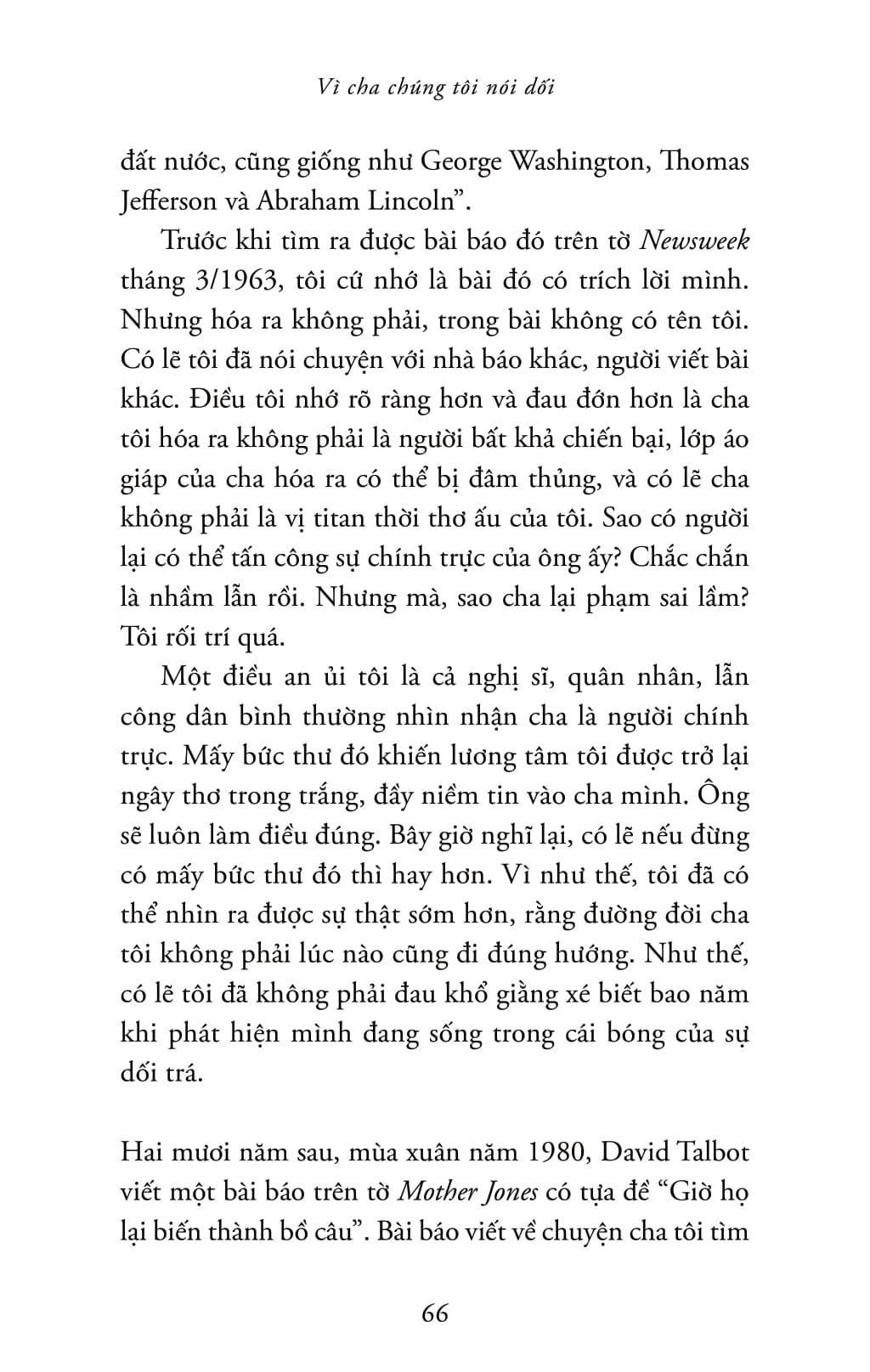 Sách - Vì Cha Chúng Tôi Nói Dối - Because Our Fathers Lied - Hồi Ức Về Sự Thật Và Gia Đình, Từ Cuộc Chiến Việt Nam Đến Tận Hôm Nay
