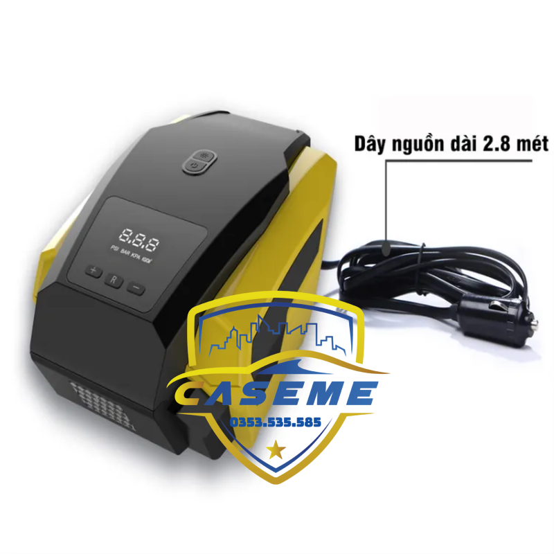Bơm Lốp Ô Tô Điện Tử Tự Ngắt TANGDi Mã 1011 - 12V, 60W, Có Đèn Pin LED, Bảo Hành 12 Tháng - Hàng Chính Hãng