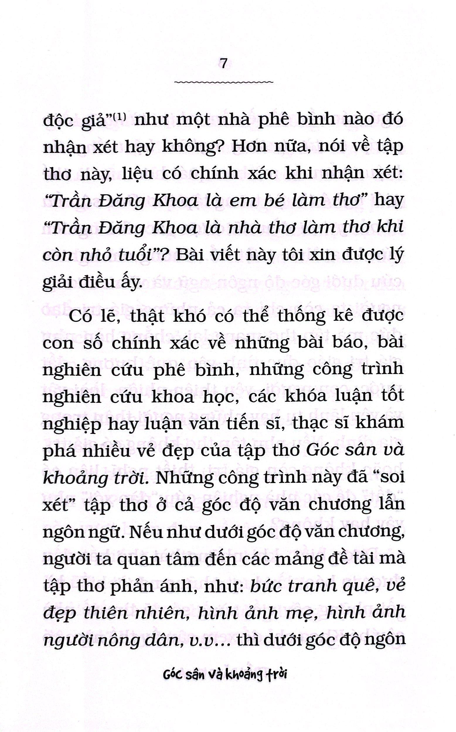 Góc Sân Và Khoảng Trời - Tinh Tuyển (Tái Bản 2023)
